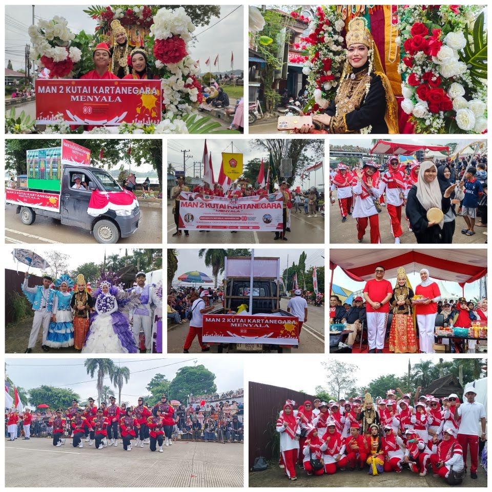 MAN 2 Kukar Meriahkan Pawai Pembangunan dan Budaya tahun 2025